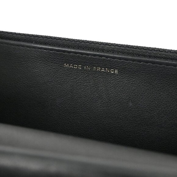 Chanel Black Lambskin Chevron WOC Wallet On Chain - Picture 7 of 10